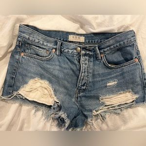 Free people jean shorts size 27